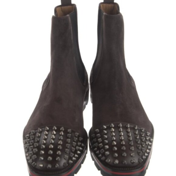 Christian Louboutin Studded Suede Boots main image 4